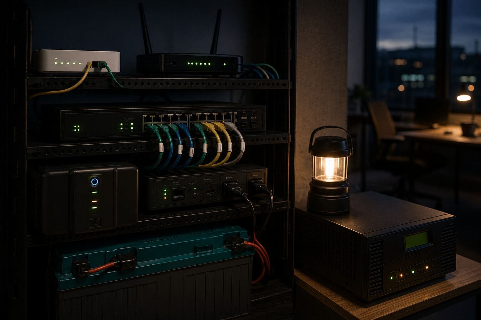 VoIP power backup and network equipment for load shedding resilience